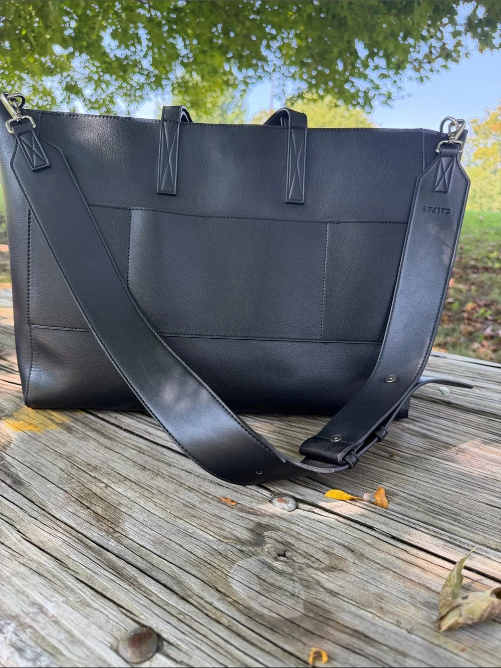 Calpak sleek leather